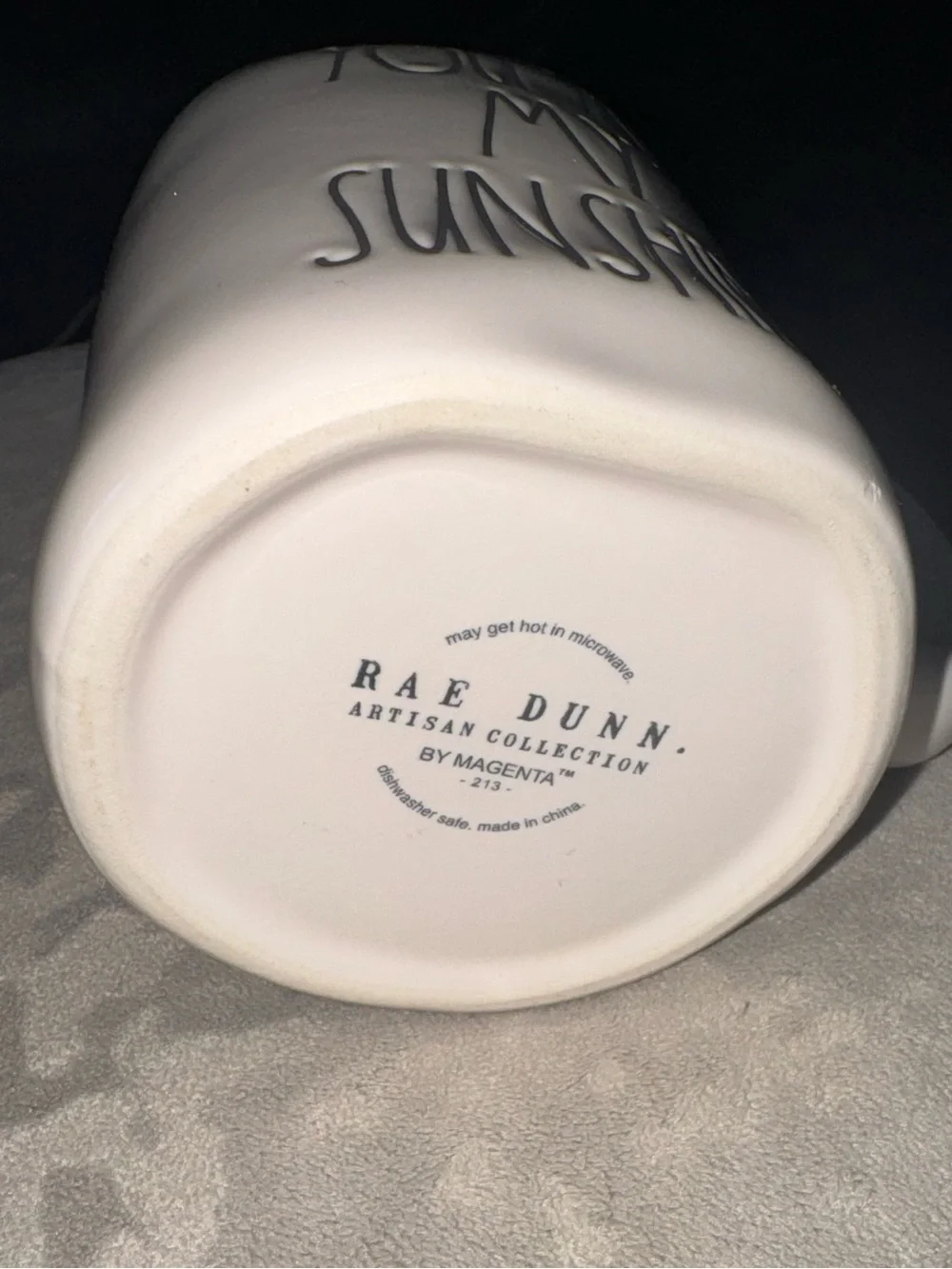 NWOT, Rae Dunn, “you are my sunshine” mug